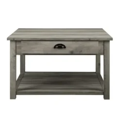 Coffee Tables-Kirkland's Home Wash Square Coffee Table Gray