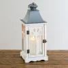 Lanterns-Kirkland's Home Wash Wooden Lantern, 16 In. White