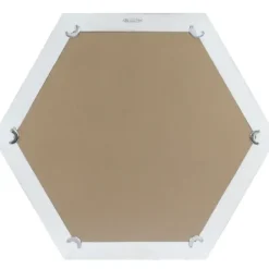 Decorative Mirrors-Kirkland's Home Washed Hexagon Frame Mirror White