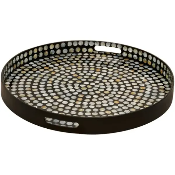 Decorative Trays-Kirkland's Home Washed Wooden Tray With Handle White