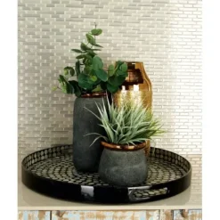 Decorative Trays-Kirkland's Home Washed Wooden Tray With Handle White
