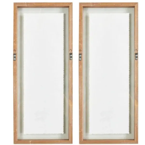 Framed Art-Kirkland's Home Watercolor Ferns 2-Pc. Framed Wall Art Green/White/Brown