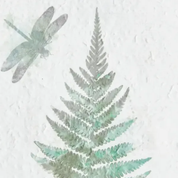 Framed Art-Kirkland's Home Watercolor Ferns 2-Pc. Framed Wall Art Green/White/Brown
