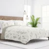 Quilts-Kirkland's Home Watercolor Leaves Reversible 3-Pc. Queen Quilt Set White/Green/Tan