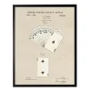 Framed Art-Kirkland's Home Watercolor Playing Cards Framed Art Print Tan