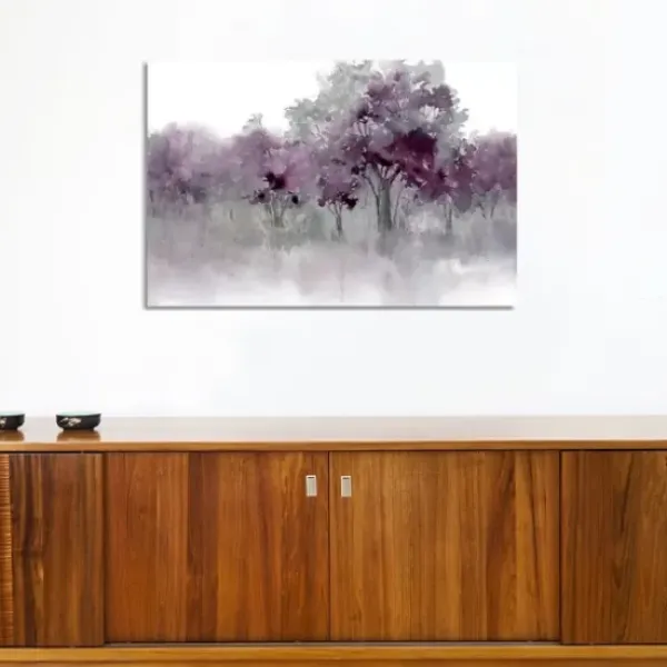 Canvas Art-Kirkland's Home Water'S Edge Ii Giclee Canvas Art Print, 40X26 Purple/White