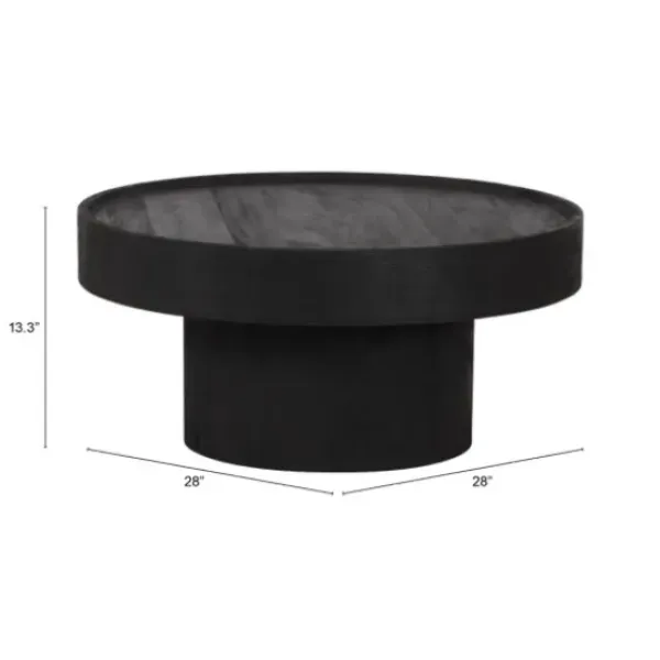 Coffee Tables-Kirkland's Home Watson Wood Coffee Table Black
