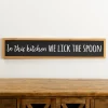 Wall Quotes & Signs-Kirkland's Home We Lick The Spoon Framed Wall Plaque Black/Brown