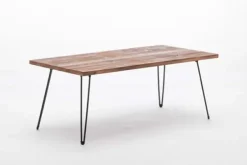 Coffee Tables-Kirkland's Home Weather Fir Wood And Hairpin Legs Coffee Table