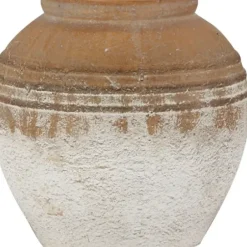 Table Lamps-Kirkland's Home Weathered Clay Ceramic Table Lamp White