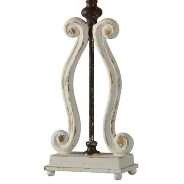 Table Lamps-Kirkland's Home Weathered Cream Harp Table Lamps, Set Of 2 Ivory