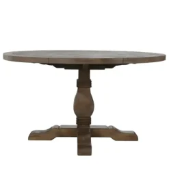 Dining Tables-Kirkland's Home Weathered Pine Wood Dining Table Brown