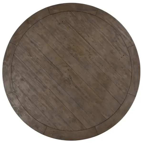 Dining Tables-Kirkland's Home Weathered Pine Wood Dining Table Brown