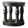 Accent & End Tables-Kirkland's Home Weathered Wood Open Column Accent Table Gray
