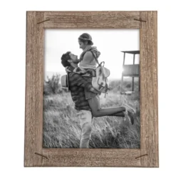 Picture Frames-Kirkland's Home Weathered Wood Picture Frame With Staples, 8X10