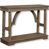 Console Tables-Kirkland's Home Weathered Wooden Trestle Console Table Brown