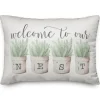 Pillows-Kirkland's Home Welcome To Our Nest Pillow Tan/White