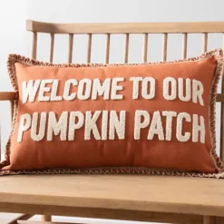 Pillows-Kirkland's Home Welcome To Our Pumpkin Patch Accent Pillow Orange
