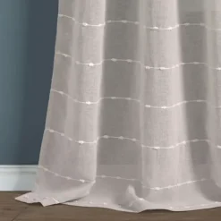 Curtains & Drapes-Kirkland's Home Wheat Knotted Curtain Panel Set, 84 In. Tan
