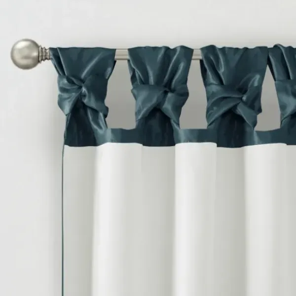 Curtains & Drapes-Kirkland's Home Wheat Reyna Ruffle Curtain Panel Set, 95 In. Tan