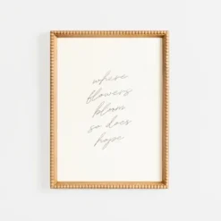 Wall Quotes & Signs-Kirkland's Home Where Flowers Bloom Framed Wall Plaque White