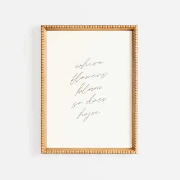 Wall Quotes & Signs-Kirkland's Home Where Flowers Bloom Framed Wall Plaque White