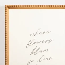 Wall Quotes & Signs-Kirkland's Home Where Flowers Bloom Framed Wall Plaque White