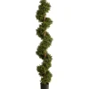 Trees & Topiaries-Kirkland's Home Whimiscal Boxwood Spiral Topiary, 6 Ft.