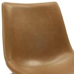 Bar Stools & Counter Height Stools-Kirkland's Home Whiskey Faux Leather Bar Stools, Set Of 2 Brown