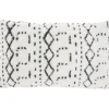 Pillows-Kirkland's Home White And Black Tufted Geo Lumbar Pillow White/Black