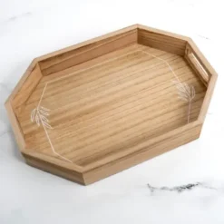 Decorative Trays-Kirkland's Home White And Gold Marble Vanity Tray White/Gold
