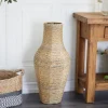 Vases-Kirkland's Home White And Gray Geometric Triangle Vase, 13 In. White/Gray