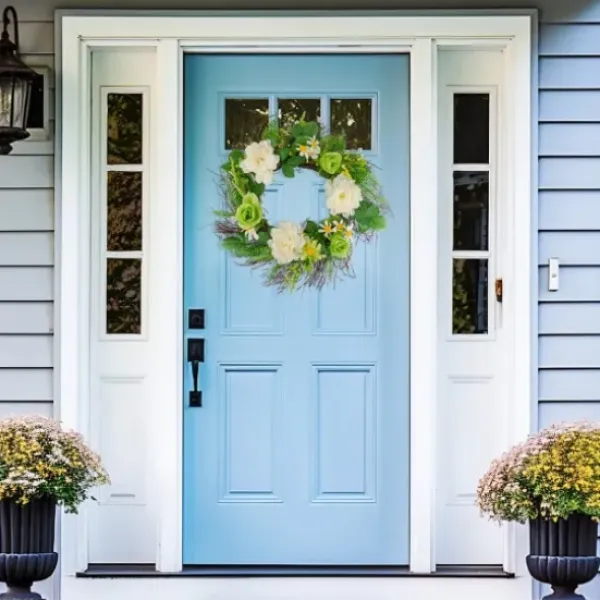Wreaths-Kirkland's Home White And Green Mixed Floral Spring Wreath White/Green