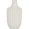 Vases-Kirkland's Home White And Rust Brown Ceramic Vase, 14 In. White/Brown