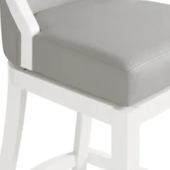 Bar Stools & Counter Height Stools-Kirkland's Home White And Swivel Bar Stool Gray