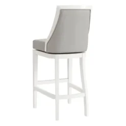 Bar Stools & Counter Height Stools-Kirkland's Home White And Swivel Bar Stools, Set Of 2 Gray