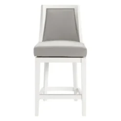 Bar Stools & Counter Height Stools-Kirkland's Home White And Swivel Counter Stool Gray
