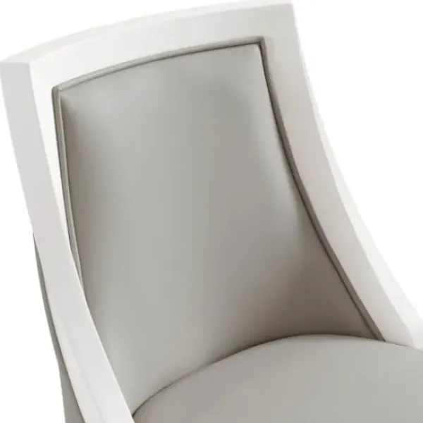 Bar Stools & Counter Height Stools-Kirkland's Home White And Swivel Counter Stool Gray