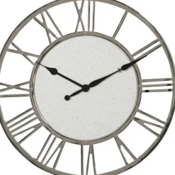 Clocks-Kirkland's Home White Cambrie Ceramic Wall Clock