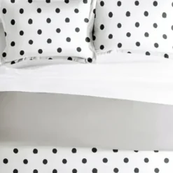Duvets-Kirkland's Home White Dotted Reversible 2-Pc. Twin Duvet Cover Set White/Gray
