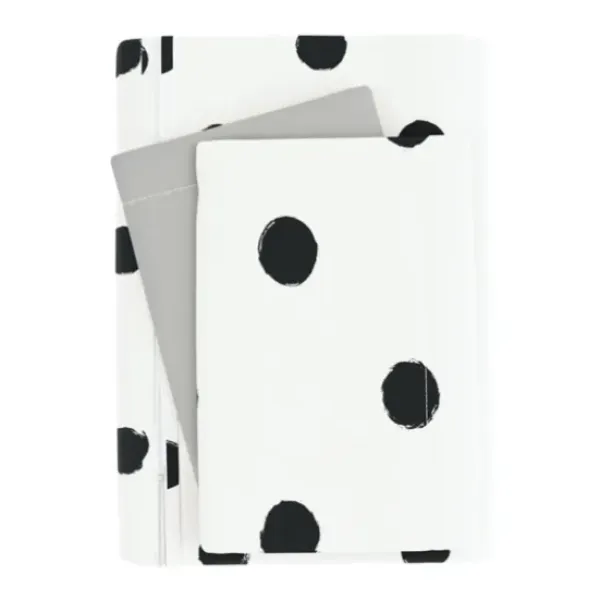 Duvets-Kirkland's Home White Dotted Reversible 2-Pc. Twin Duvet Cover Set White/Gray