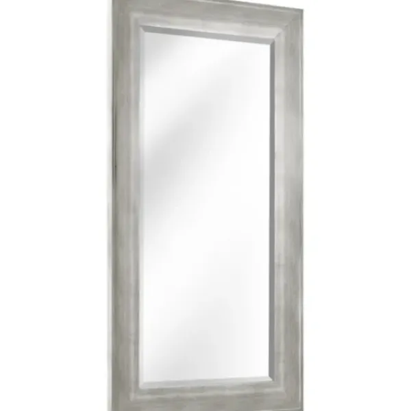 Full Length & Floor Mirrors-Kirkland's Home White Driftwood Framed Leaner Mirror
