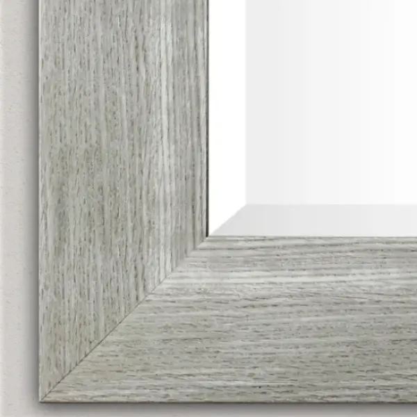 Full Length & Floor Mirrors-Kirkland's Home White Driftwood Framed Leaner Mirror
