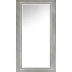 Full Length & Floor Mirrors-Kirkland's Home White Driftwood Framed Leaner Mirror