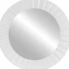 Decorative Mirrors-Kirkland's Home White Fluted Contemporary Wall Mirror