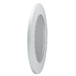 Decorative Mirrors-Kirkland's Home White Fluted Contemporary Wall Mirror