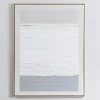 Framed Art-Kirkland's Home White Gray Abstract Framed Wall Art White/Gray