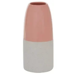 Vases-Kirkland's Home White Marble Resin Floor Vase, 41 In. Black/White