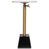 Accent & End Tables-Kirkland's Home White Marble Top Tapered Base Accent Table, 12 In.