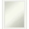 Decorative Mirrors-Kirkland's Home White Raised Frame Wall Mirror